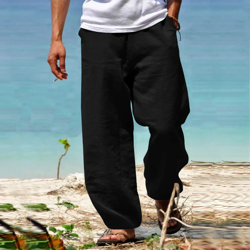 Riviera | Pantaloni In Lino Da Uomo - Image 2