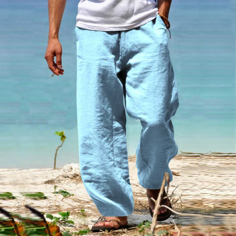 Riviera | Pantaloni In Lino Da Uomo - Image 3