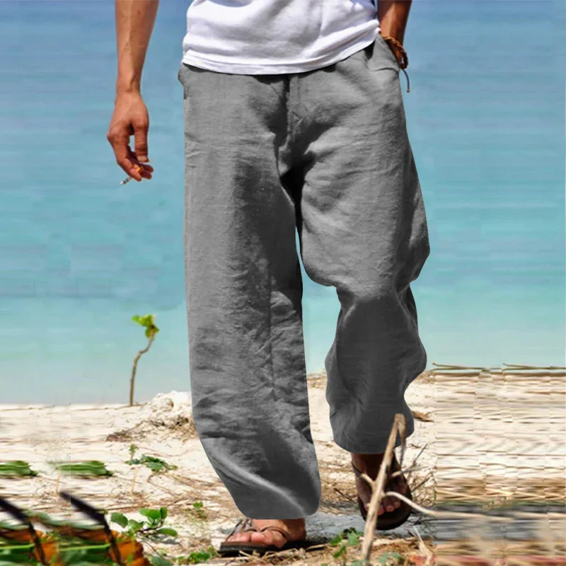 Riviera | Pantaloni In Lino Da Uomo - Image 4
