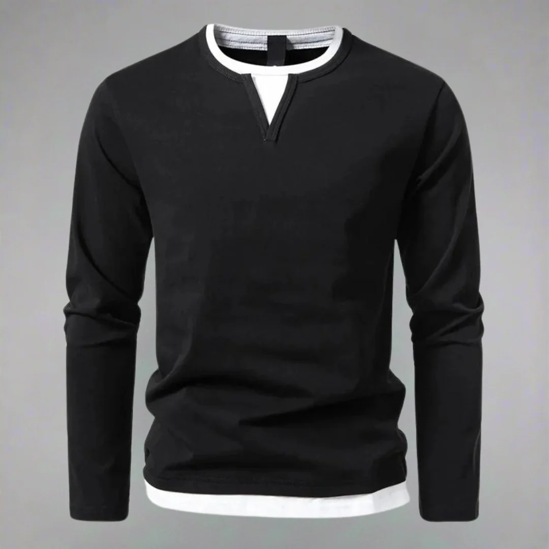 Ryan – Maglia a Maniche Lunghe con Collo a V - Image 2