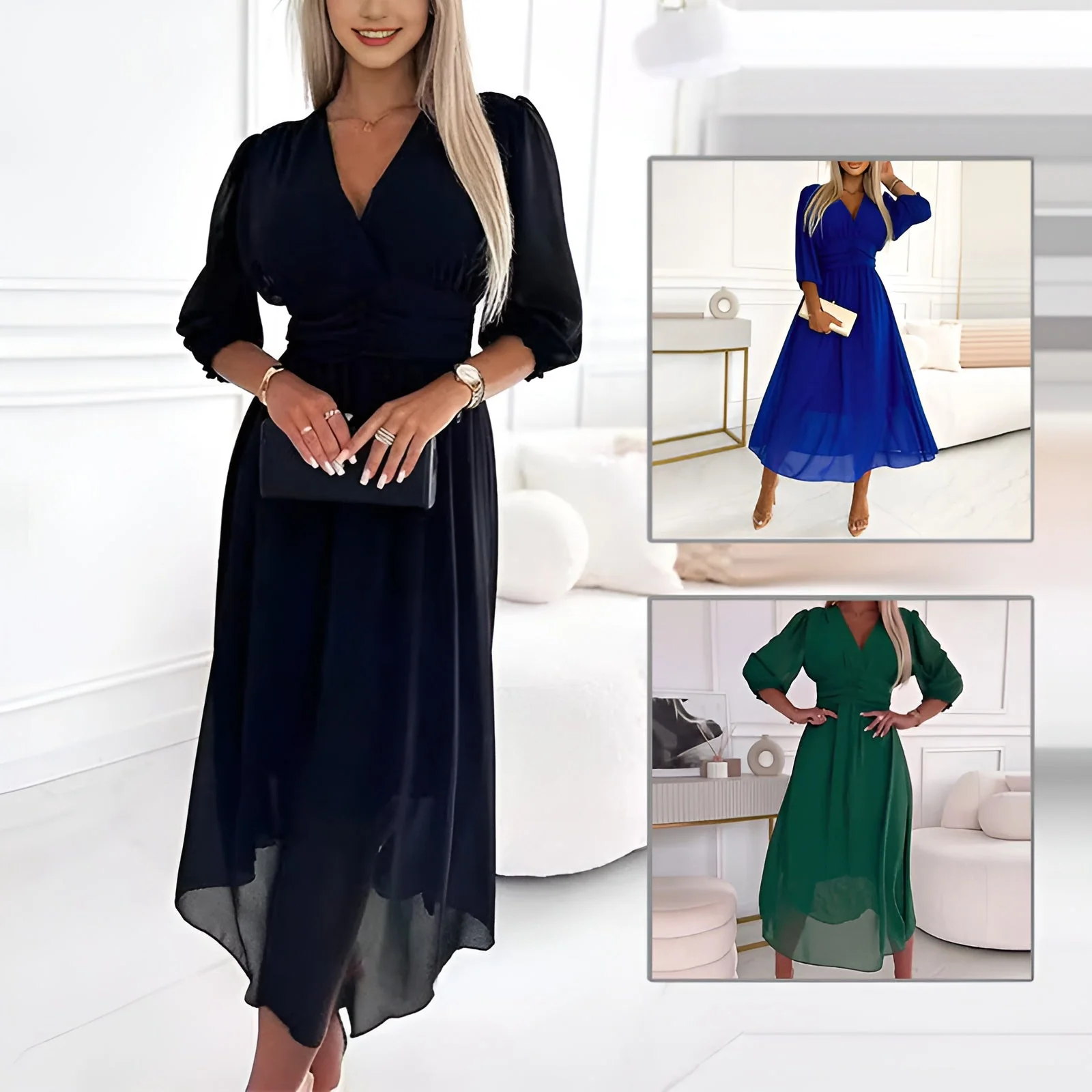 Sabrina - Abito leggero in chiffon di seta - Image 4