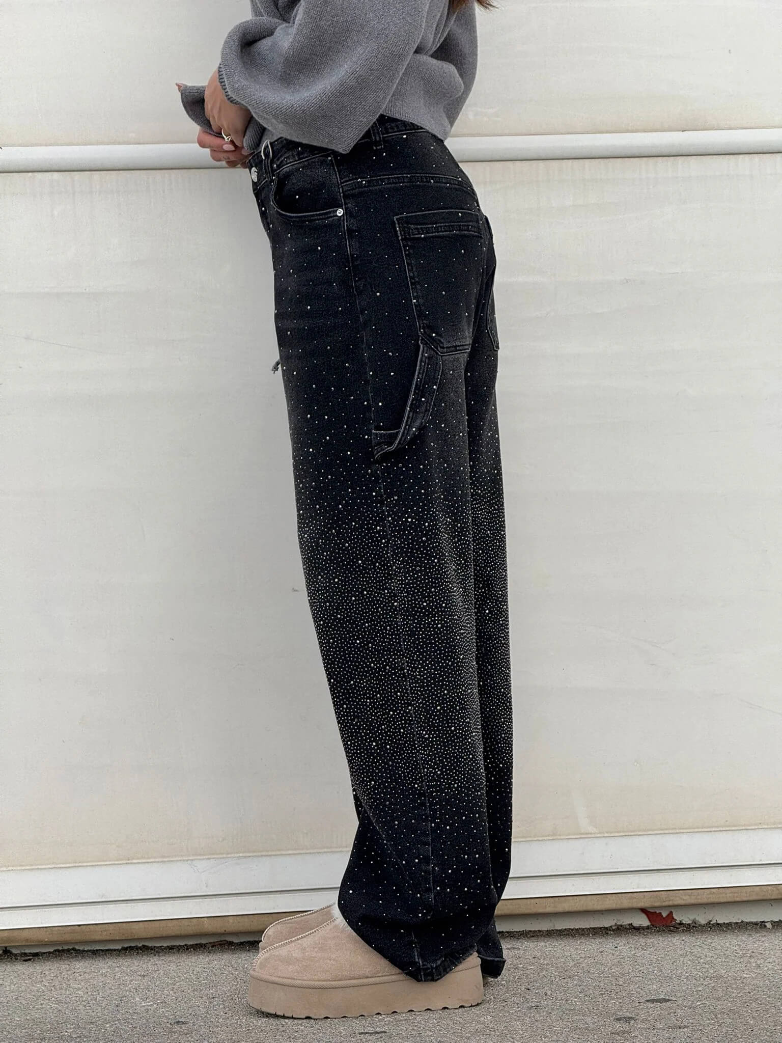 Sabrina | Jeans Balloon Larghe con Eleganti Dettagli Brillanti Autunnali - Image 7