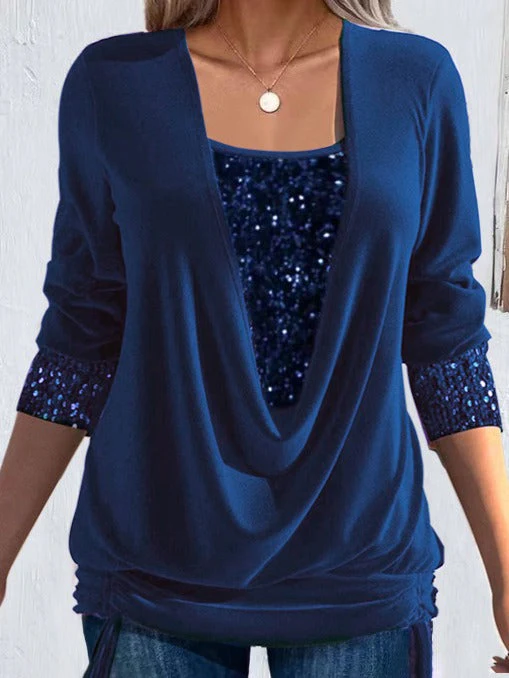 Talía | Blusa con Dettagli Luminosi e Scollo Drappeggiato - Image 5