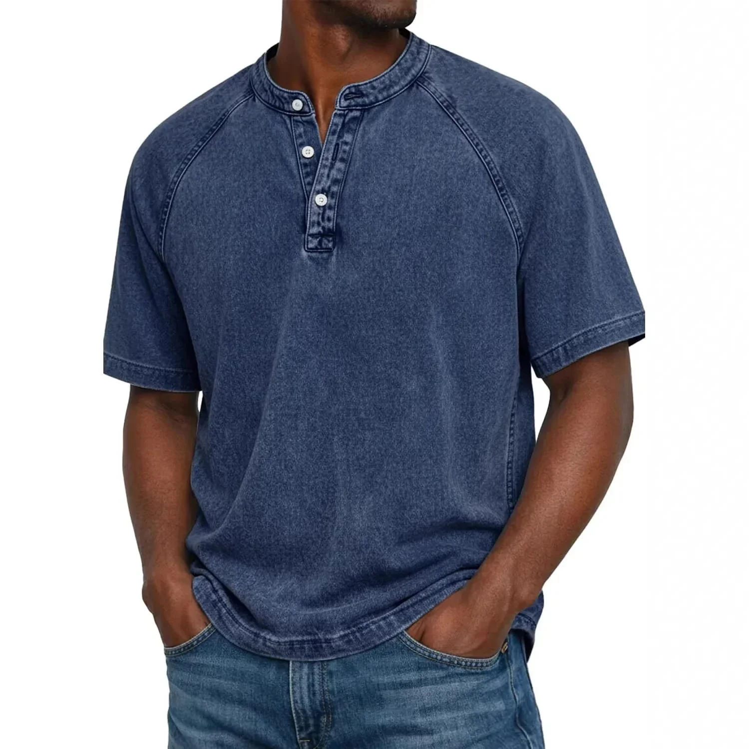 Theo | Maglietta Henley Raglan Vintage - Image 4