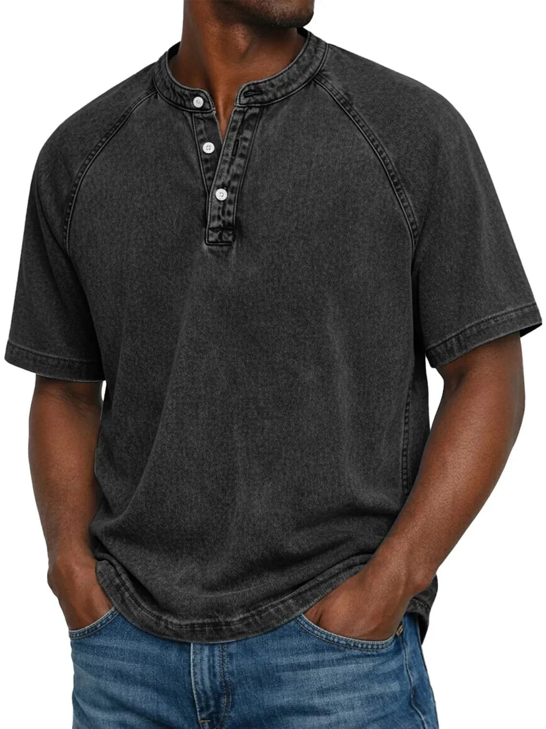 Theo | Maglietta Henley Raglan Vintage - Image 5