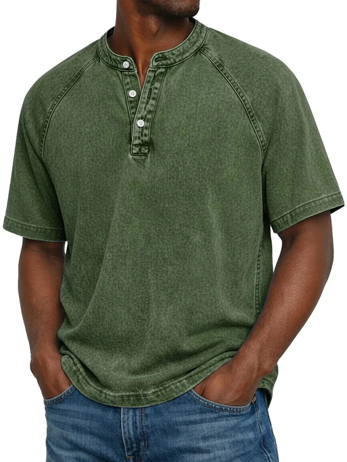 Theo | Maglietta Henley Raglan Vintage - Image 6