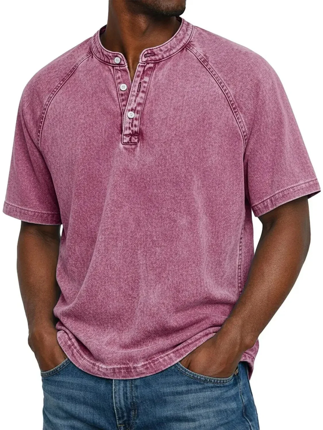 Theo | Maglietta Henley Raglan Vintage - Image 8
