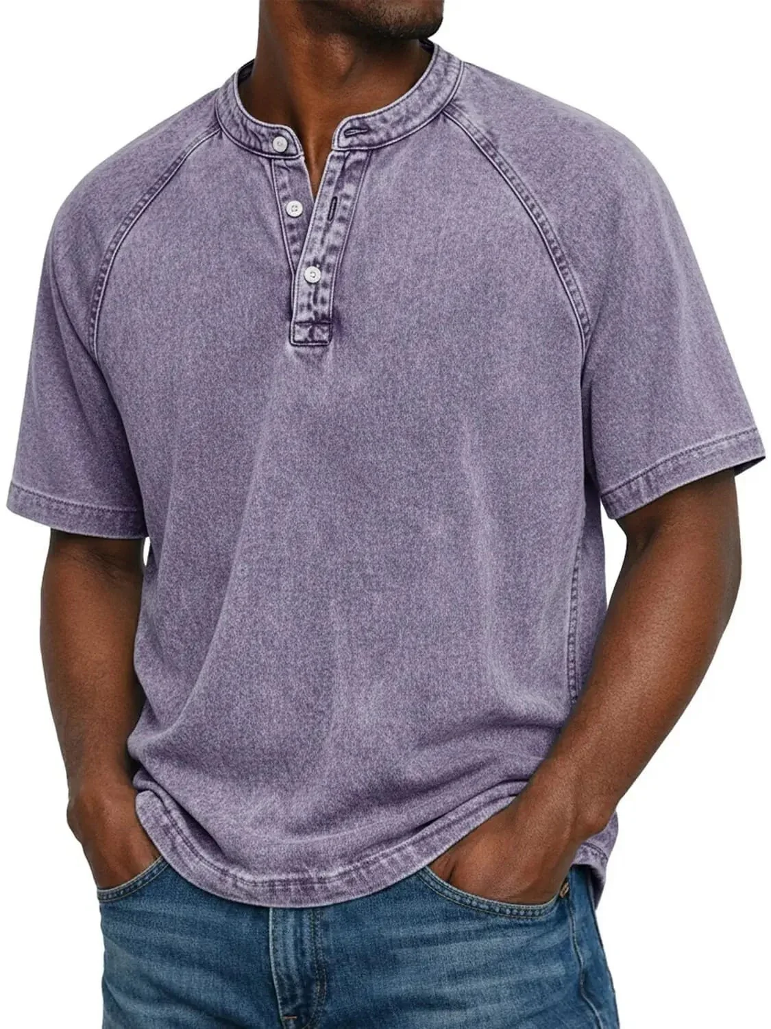 Theo | Maglietta Henley Raglan Vintage - Image 9