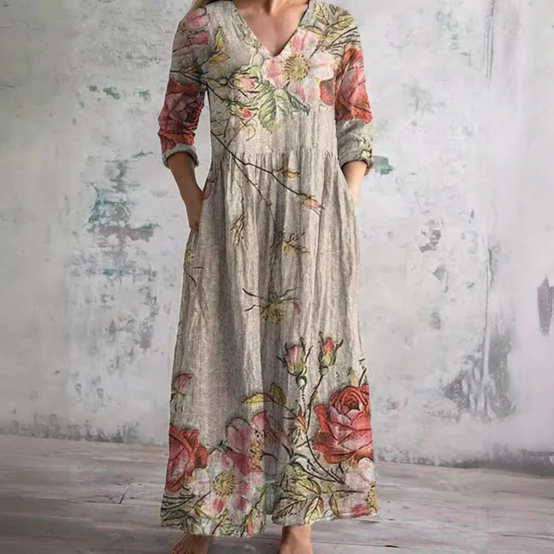 Toscana | Vestito Lungo Donna Fantasia Floreale