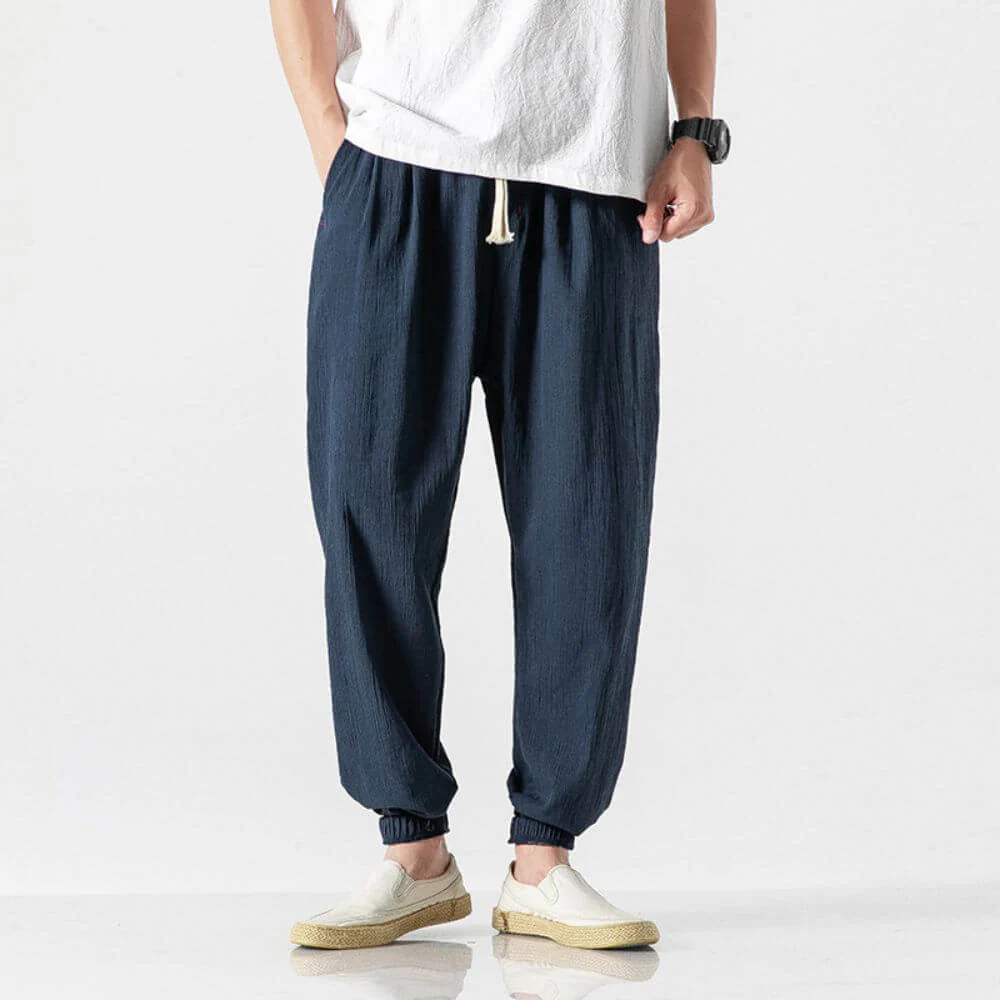Yoko- Pantaloni Comfort Leggeri In Cotone - Image 3