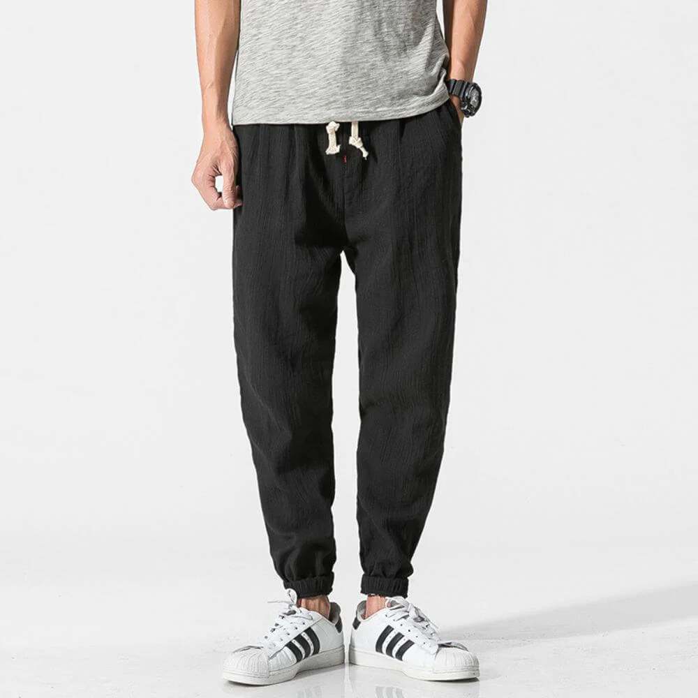 Yoko- Pantaloni Comfort Leggeri In Cotone - Image 4