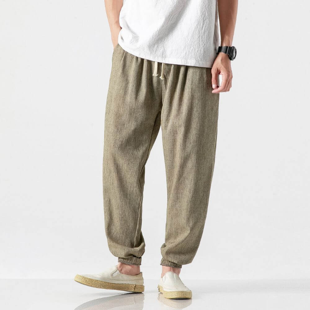 Yoko- Pantaloni Comfort Leggeri In Cotone - Image 7