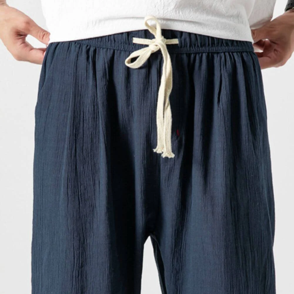 Yoko- Pantaloni Comfort Leggeri In Cotone - Image 8
